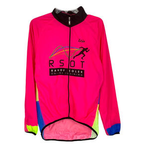Zerie Neon Colorblock Cycling Zip Lightweight Mesh Panel Windbreaker Jacket XL
